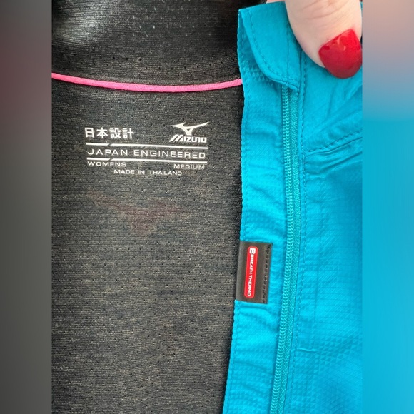 EUC Mizuno Women's Jacket Electric Blue and Black Size Medium - Picture 6 of 10